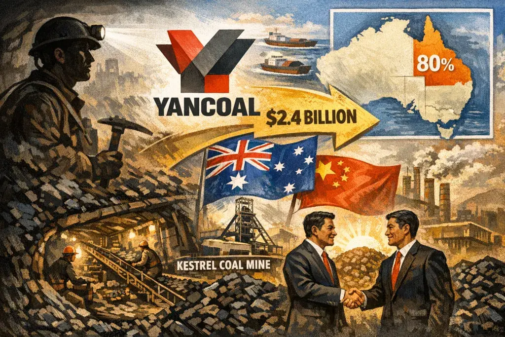 Yancoal Acquires 80% of Australia's Largest Underground Coal Mine for $2.4 Billion